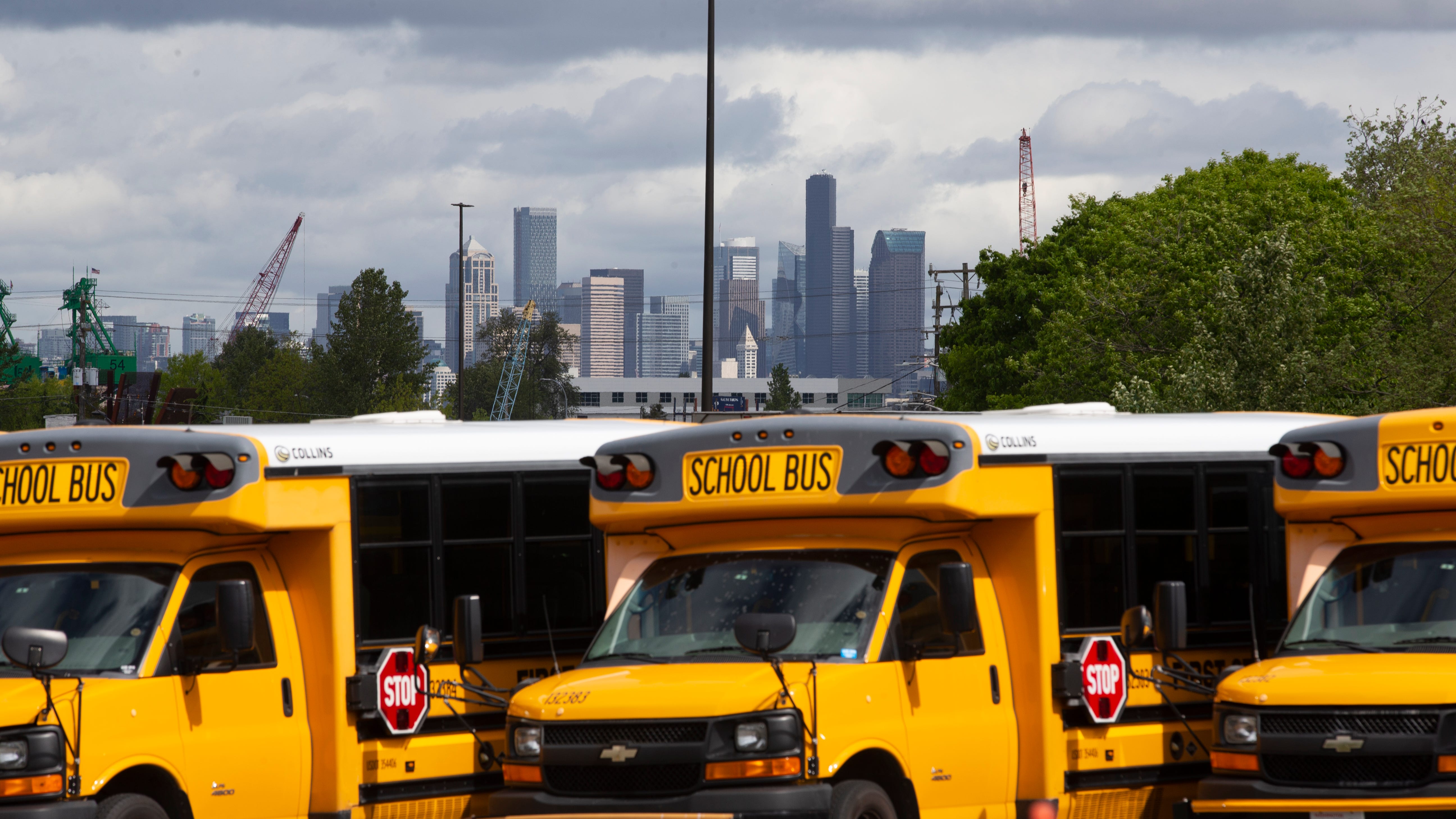 Massachusetts Guard personnel take on job of school bus drivers