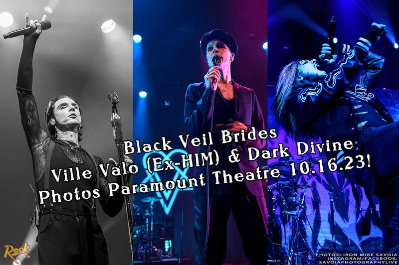 Black Veil Brides / Ville Valo / Dark Divine - Paramount Theatre - Seattle 10.16.23