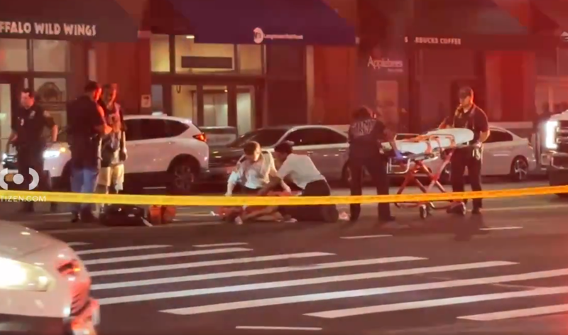 A 60-year-old woman is in critical condition after being struck by an 81-year-old man driving a yellow cab in Brooklyn on Friday night.