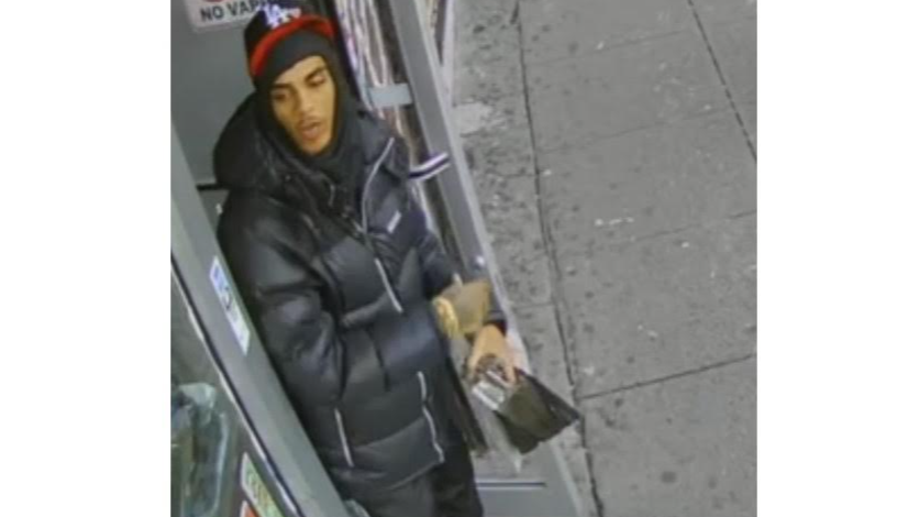 VIDEO: Thief who stole $845 from Bronx deli worker at knifepoint sought