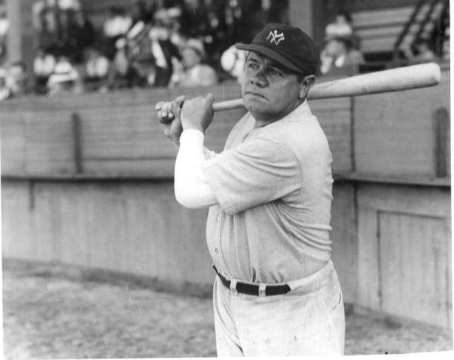 Babe Ruth is one of the greatest players in Yankees history.