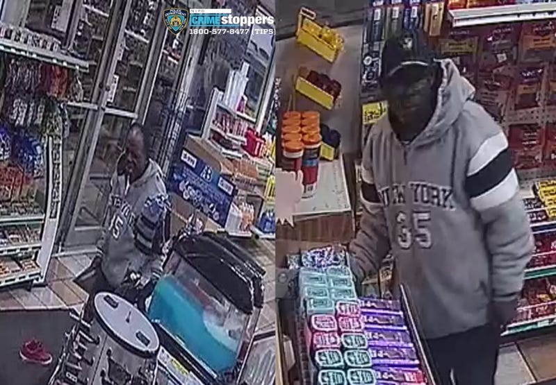 The suspect stabbed the worker as he tried to stop him from shoplifting at the store, police said