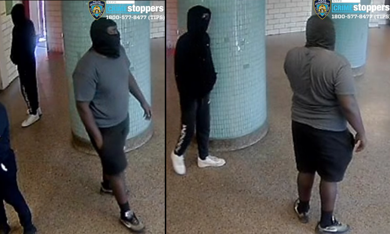The NYPD released images of the two suspects on Wednesday