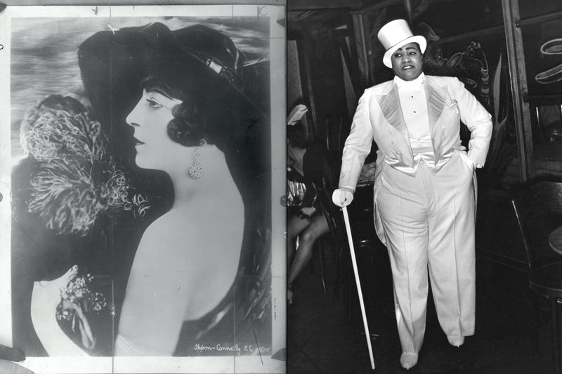 Francis Renault (left) performed during the "Pansy Craze." Gladys Bentley (right) performed at the gay speakeasy the Clam House