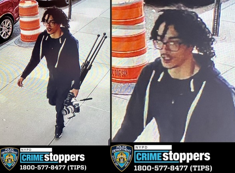 Police are searching for a suspect in multiple camera thefts inside Central Park over the past week