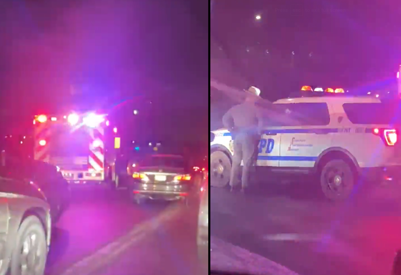 Video shows members of the FDNY and NYPD at the scene near Flushing Meadows–Corona Park