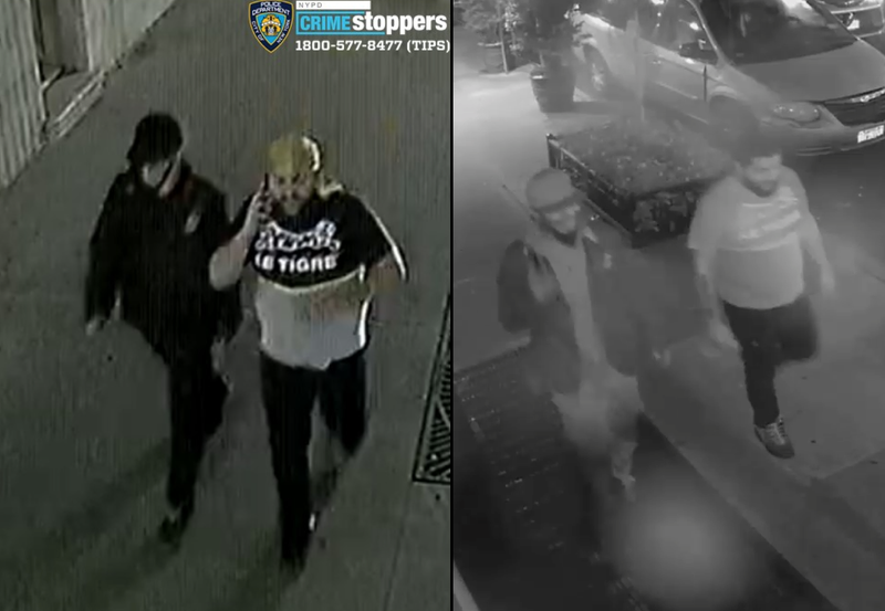 Police are searching for two suspects in the assault