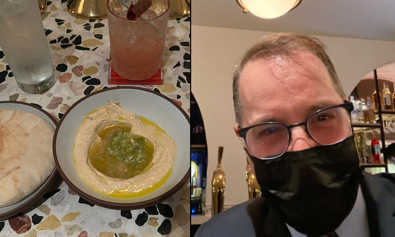 Manhattan Borough President Mark Levine dined at Miriam and encouraged other people to come by and try the hummus