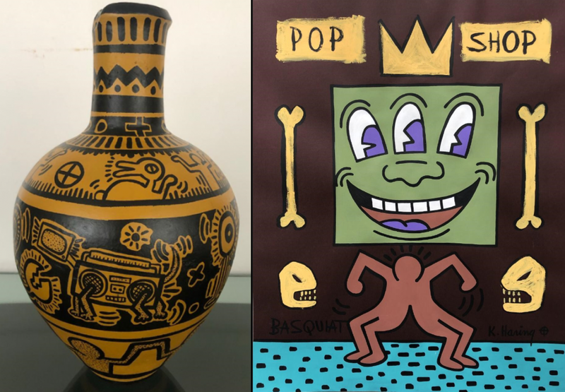 Photos of the allegedly fraudulent art