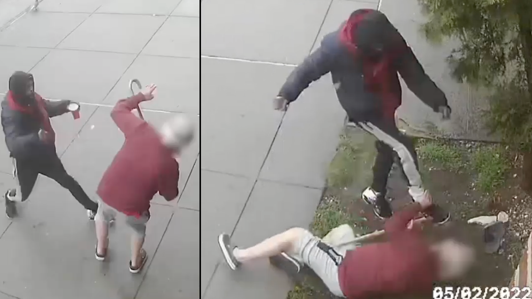 VIDEO: Man, 77, punched to ground, kicked in face on Bronx street; suspect sought