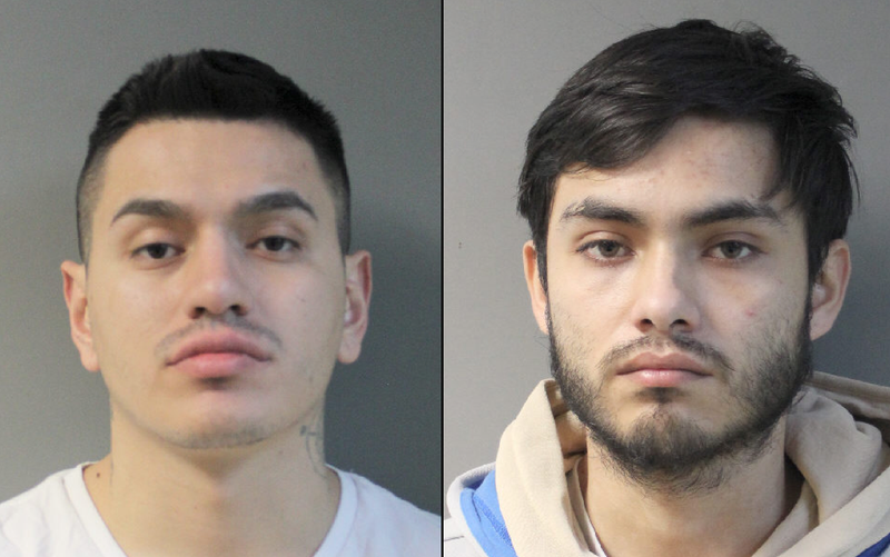 David Fernando Moreno Hernandez, 26, and Juan Pablo Orjuela-Saavedra, 23, were arrested, along with Ivan Stewar Ramirez-Villalobos, 25 (not pictured)
