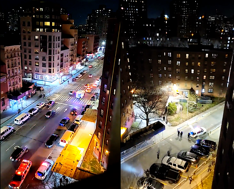 The two boys, both 15 years old, were shot at the East River Houses in East Harlem shortly before 9 p.m. Wednesday