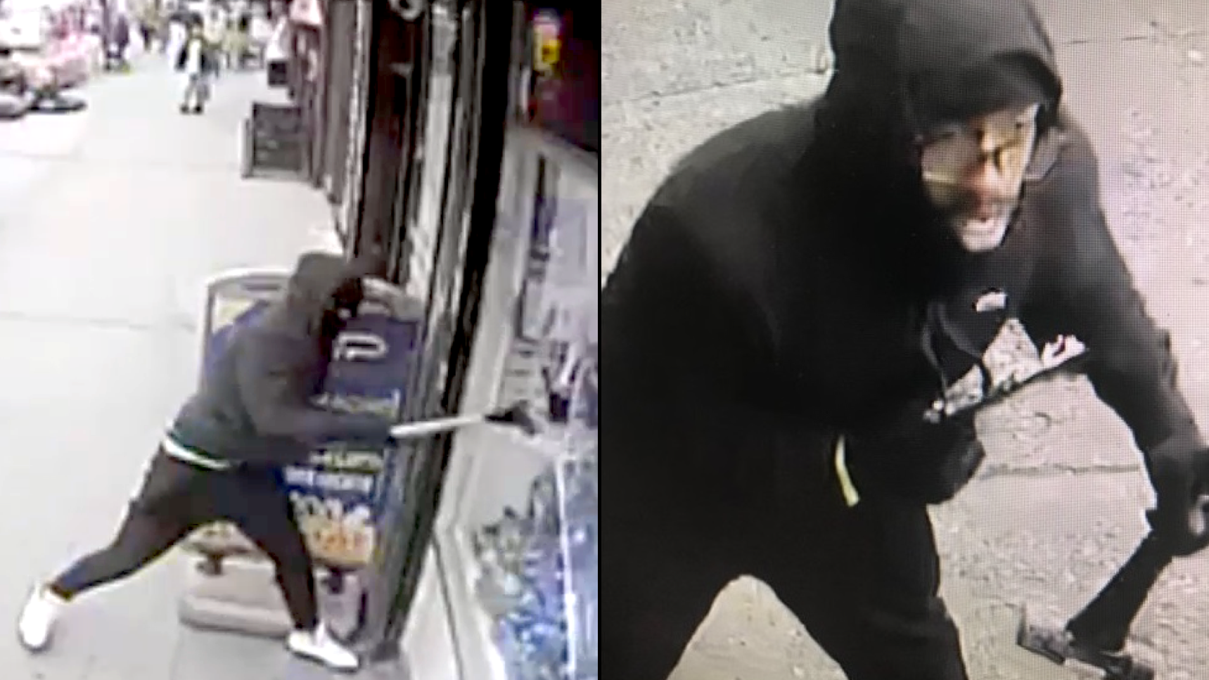 VIDEO: NYC jeweler window smashed with sledgehammer in 18-theft, $250K spree