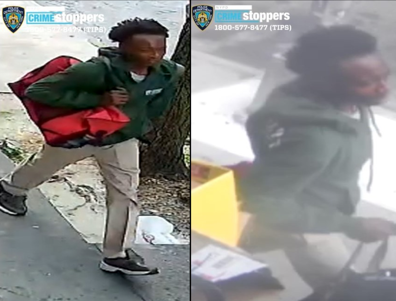 Police are searching for a robbery suspect after two people were bitten and slashed at a Bronx Family Dollar on Monday