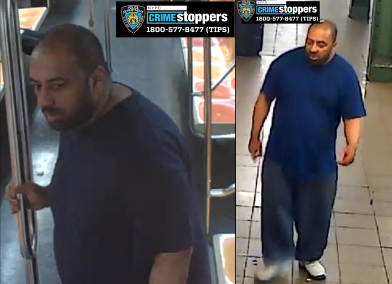 Police are searching for a man who allegedly raped a man on an uptown 1 train on April 26