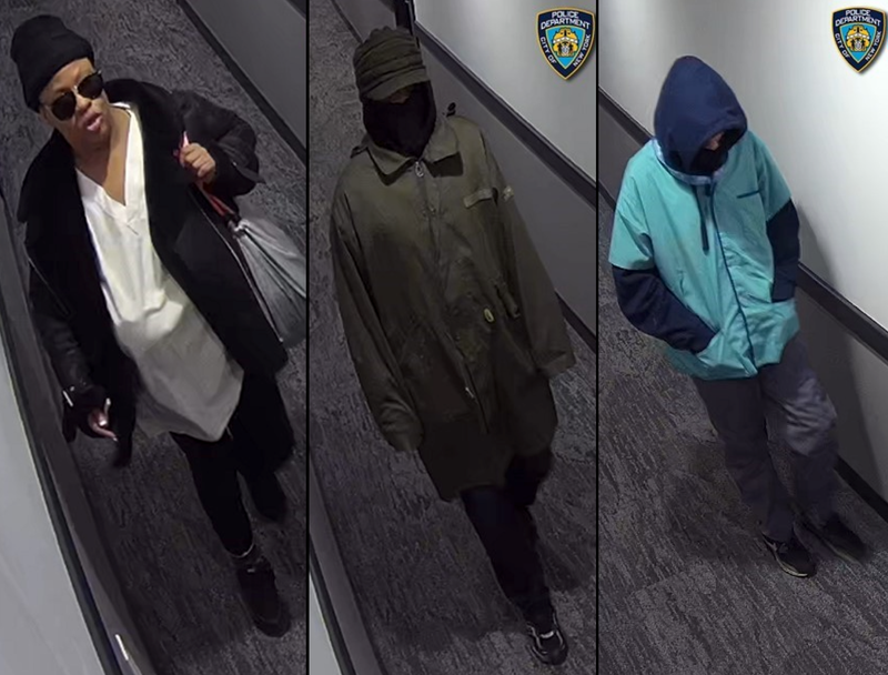 Police are searching for three suspects in an armed home invasion in East New York on Feb. 13