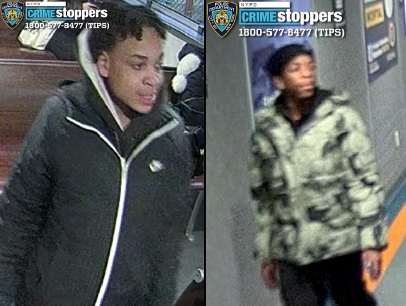 Police are searching for two suspects in a week-long robbery spree in Lower Manhattan and Staten Island between Feb. 10 and Feb. 17, 2025