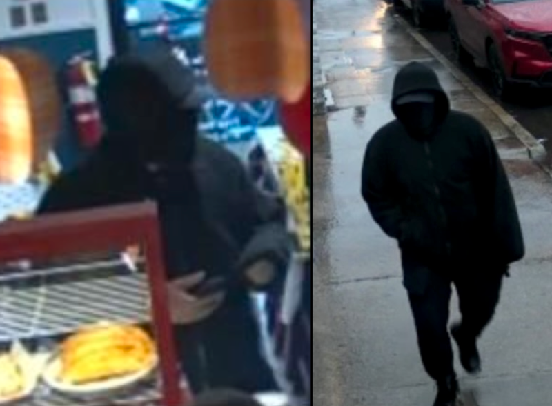 Newark police released images of the masked suspect Thursday in the robbery at an Ecuadorian restaurant on South Street on Feb. 20