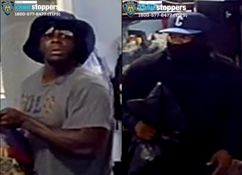 Police are searching for two suspects who allegedly stormed a man's apartment in the Mount Eden section of the Bronx and beat him