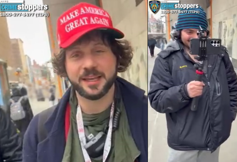 Police are searching for two men who they say tried to kiss a woman in Midtown then hurled anti-Black remarks at her and set her boots on fire when she resisted