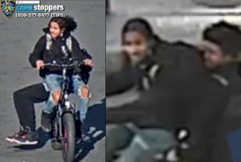 Police are searching for two suspects in the robbery of a woman in Central Park on Nov. 5