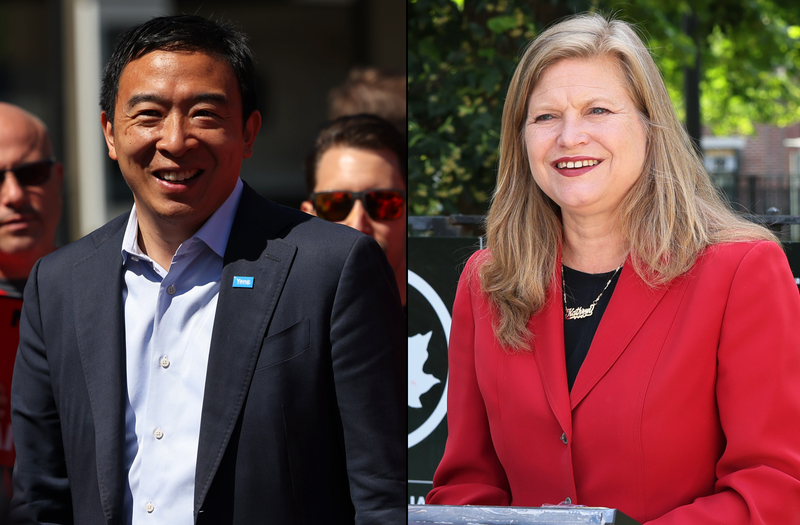 Andrew Yang and Kathryn Garcia