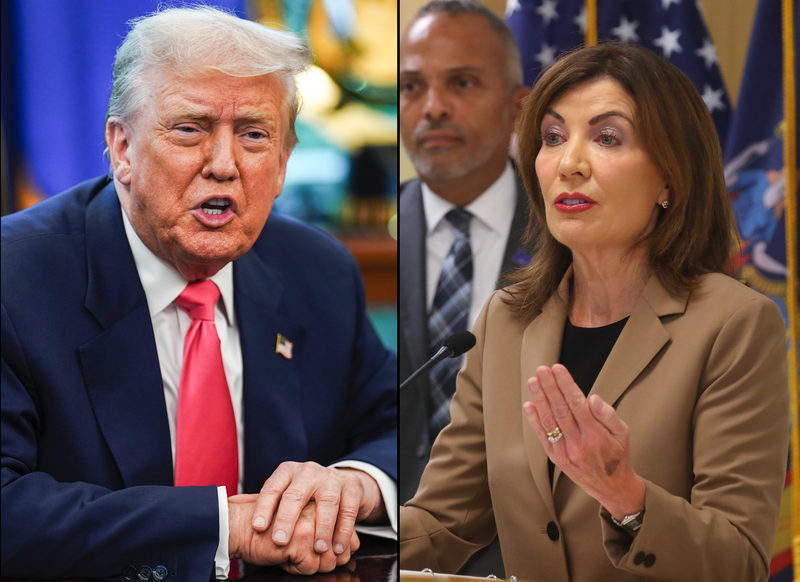 "In New York, we’ll confront Trump’s legal insurrection head on. We’ll meet him on the same field and beat him at his own game," the governor vowed