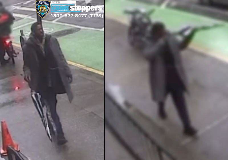 Police are searching for a suspect in a random umbrella attack on a woman on the Upper East Side on Feb. 20