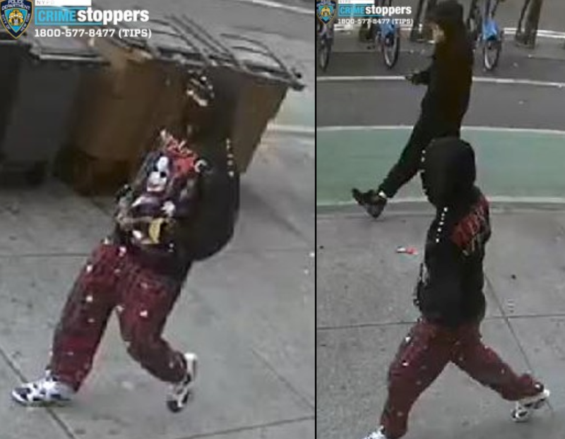 Police are searching for two suspects in the brazen, broad-daylight robbery in East Harlem on Monday