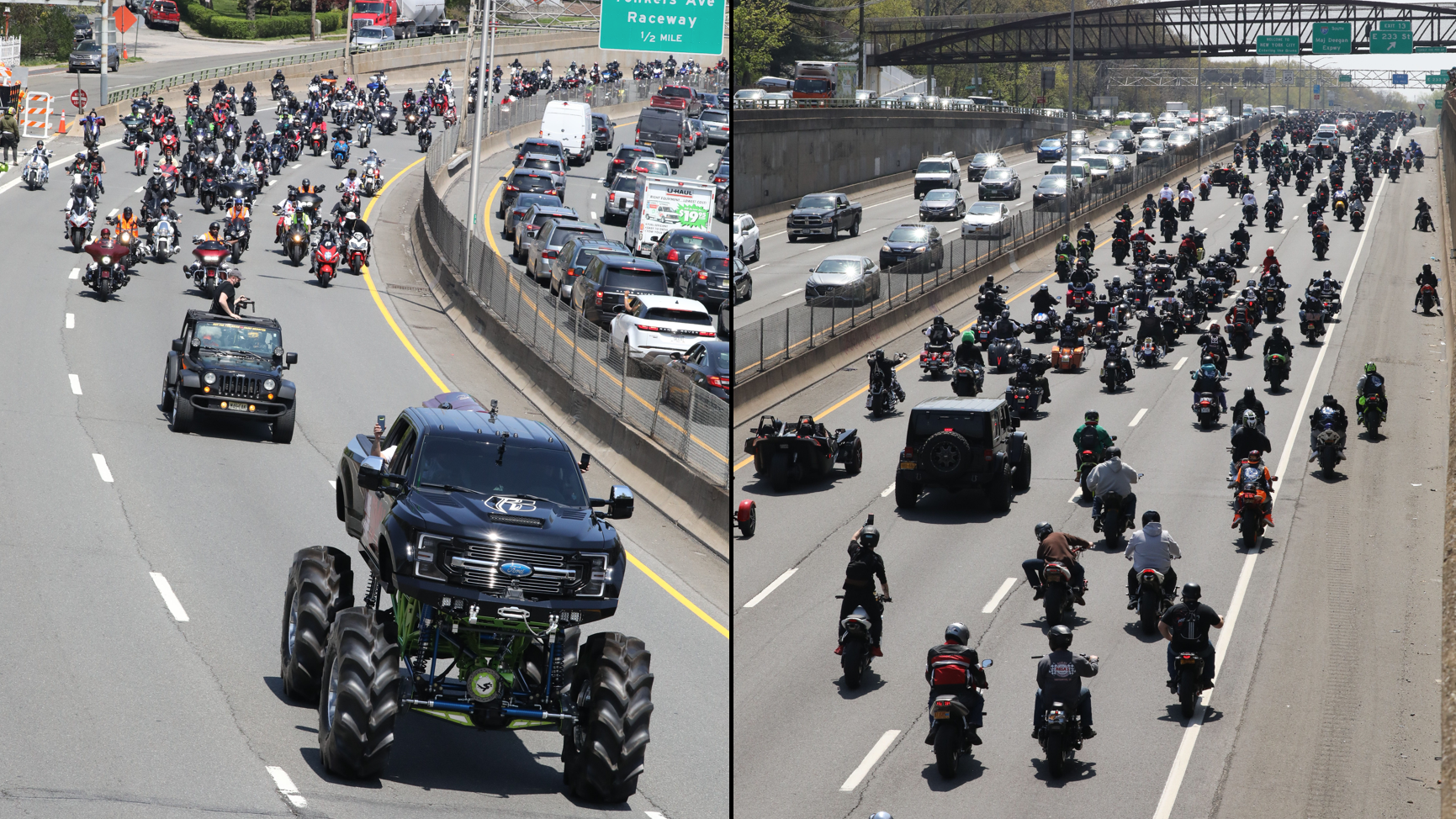 PHOTOS: Monster truck carrying DMX's casket leads procession to Barclays Center