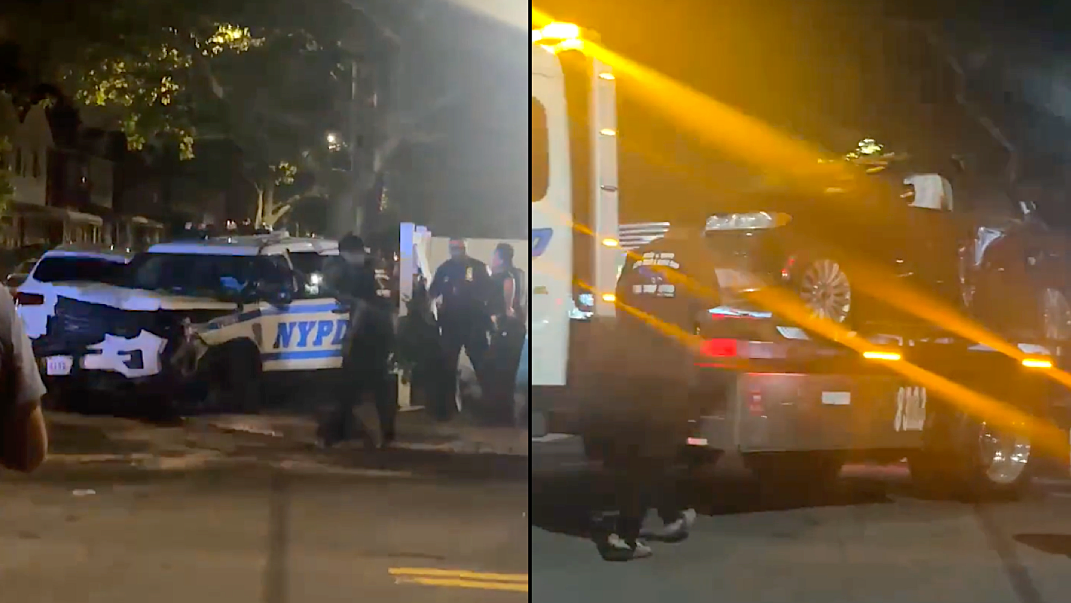 4 officers injured after NYPD cars collide while responding to shooting call