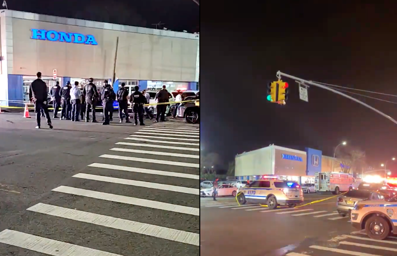 The shooting happened at 57th Street and Northern Boulevard in Woodside