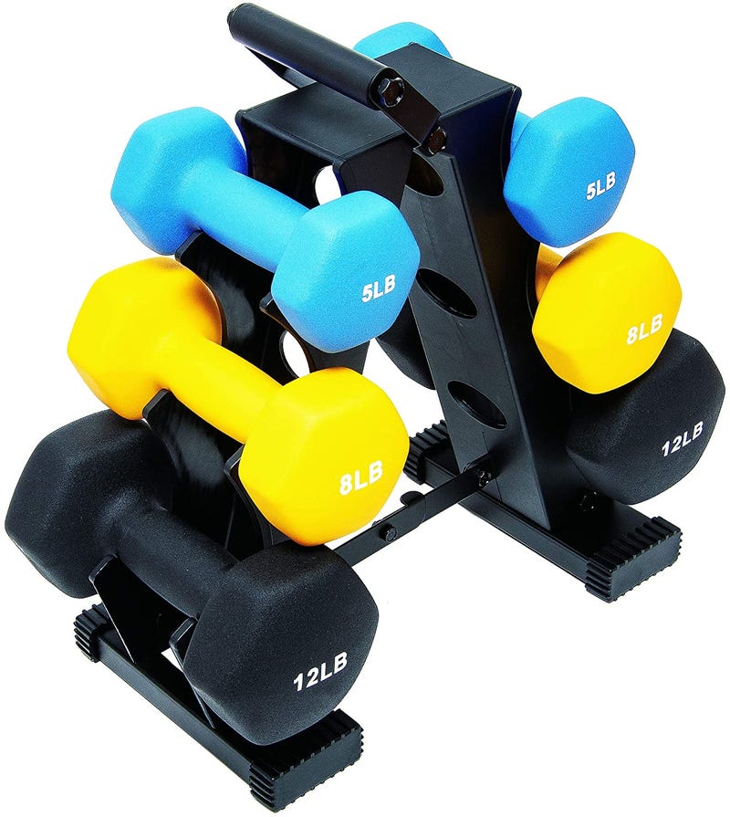 BalanceFrom Dumbell Set with Stand 