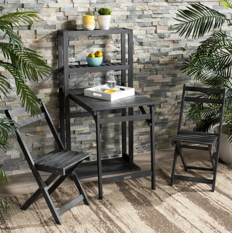 Safavieh Outdoor Living Griffen Balcony Dining Cabinet Set