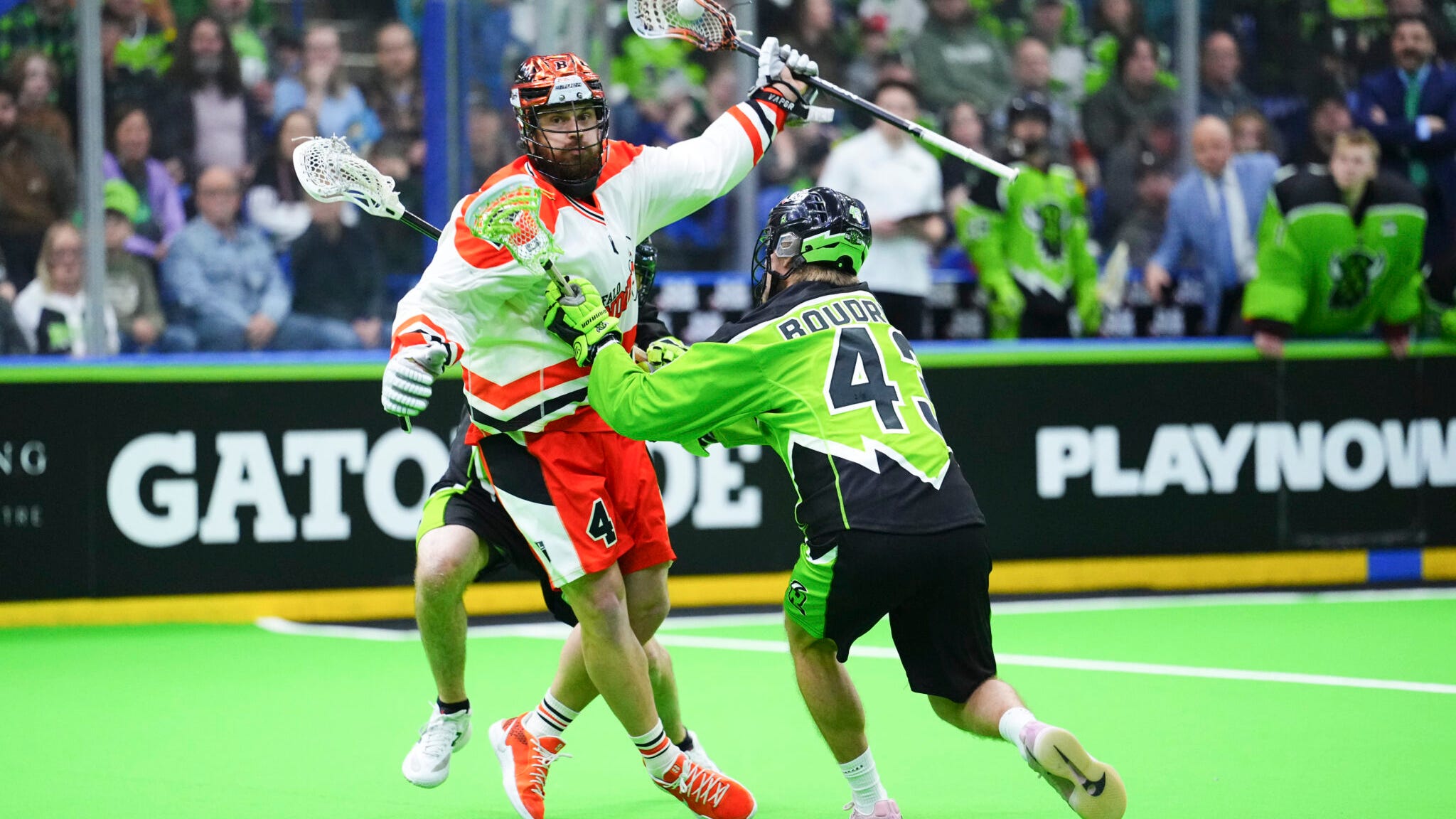 Bandits fall short in Game 2 of NLL Finals to Rush