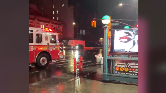 Man falls onto train tracks, severs leg when struck by train in Brooklyn