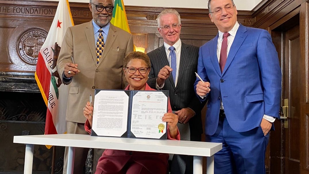 Mayor Bass signs $13B city budget, will take effect July 1