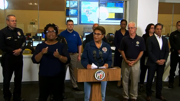 Mayor Bass praises L.A. residents for ‘staying home, staying safe’