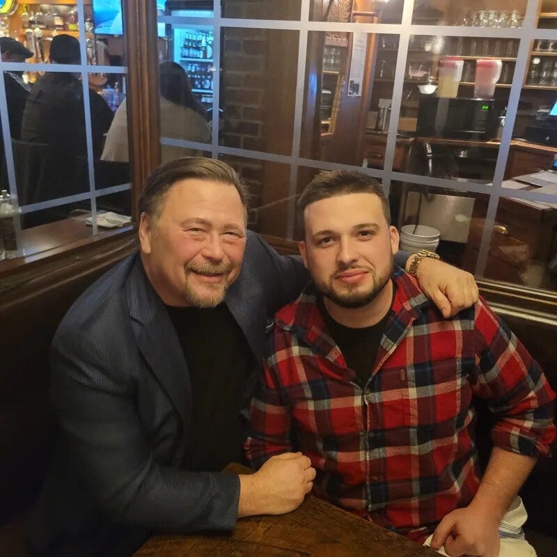 Jay Withey with WBEN's Tom Bauerle 
