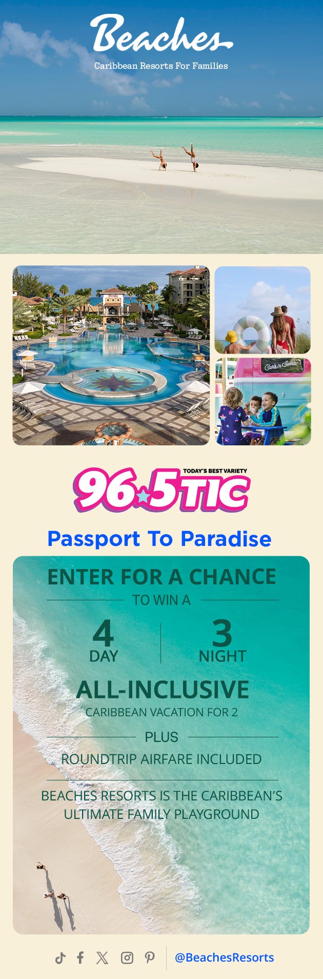 Beaches Caribbean Resorts For Families