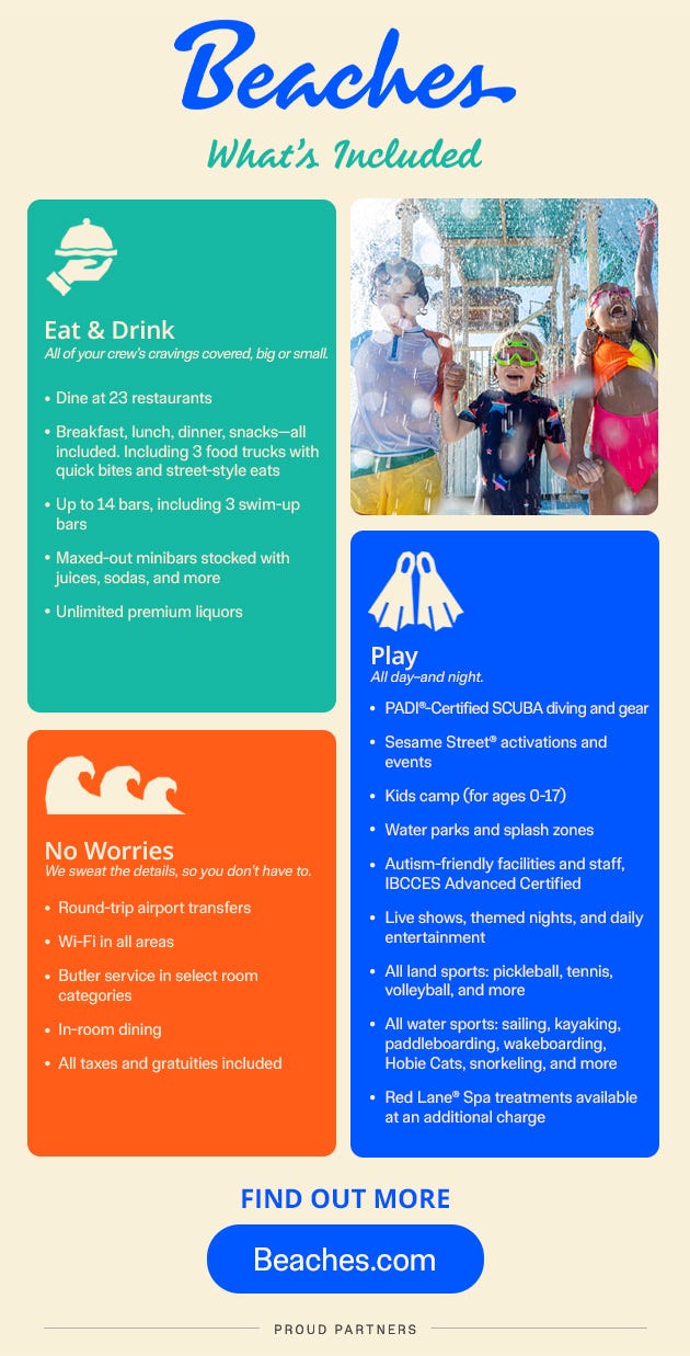 Beaches What's Included