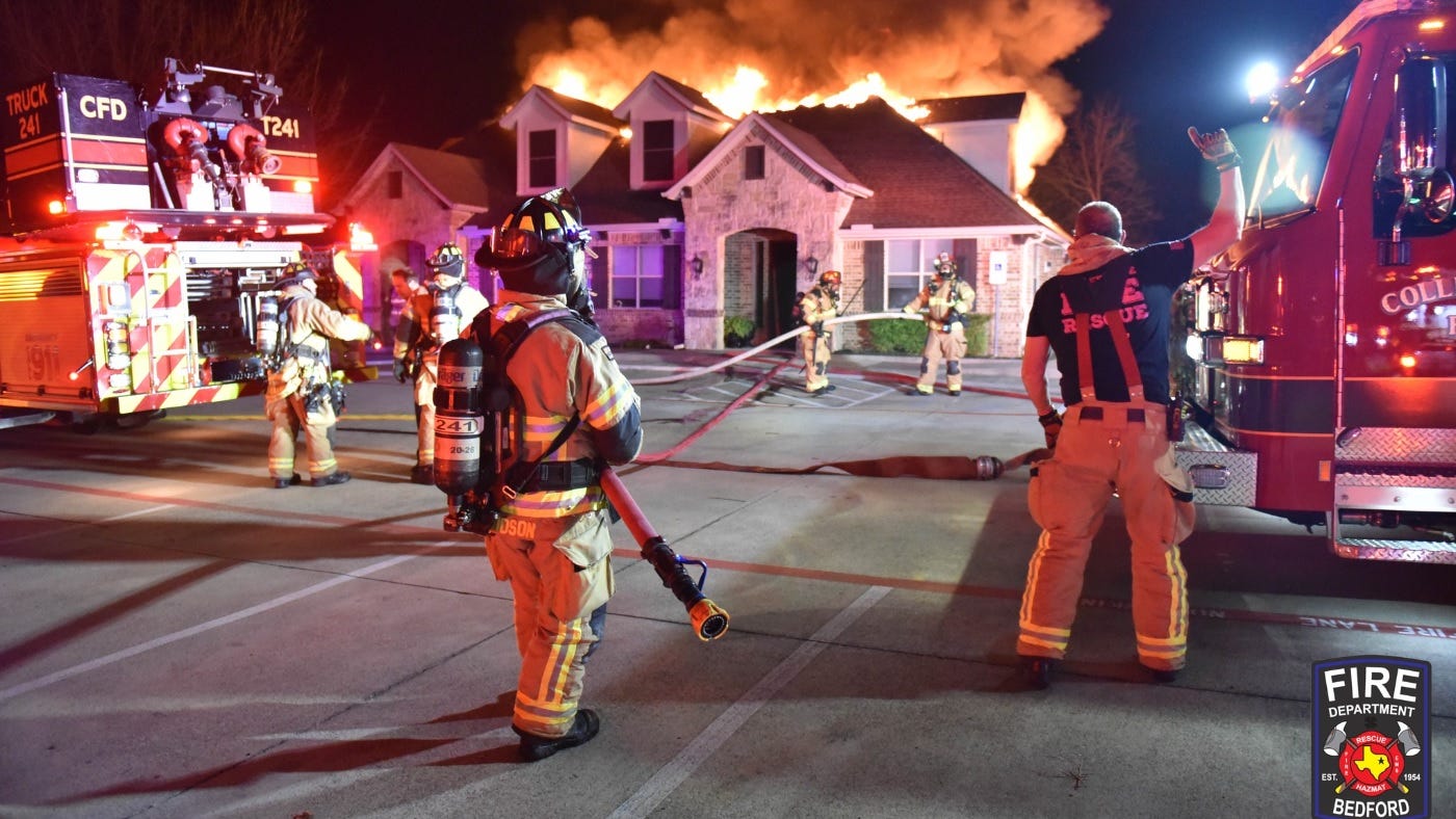 Colleyville business complex heavily damaged by fire
