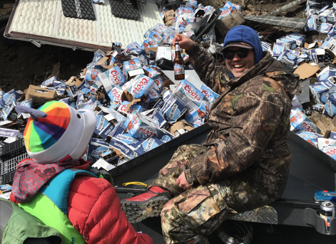 Beer spills from Train Derailment