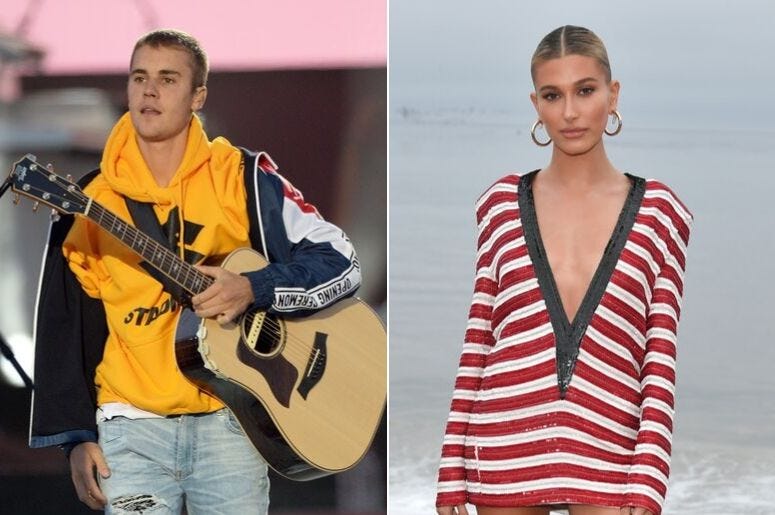 Justin Bieber and Hailey Baldwin