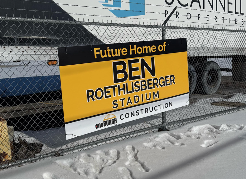 Ben Roethlisberger Stadium sign