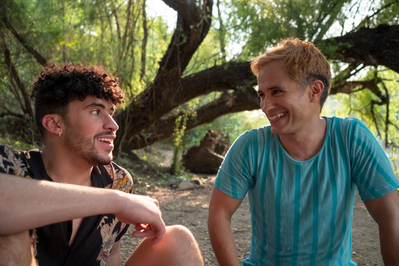 Bad Bunny and Gael Garcia Bernal in Cassandro