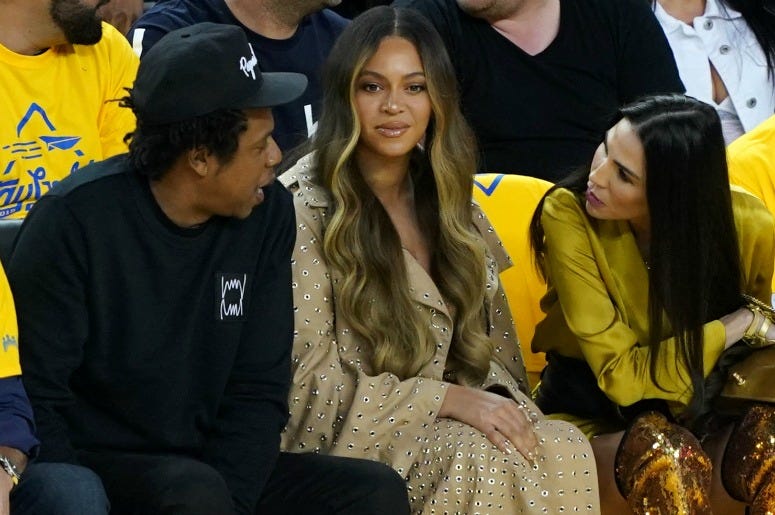 Jay-Z and Beyonce attend Game Three of the 2019 NBA Finals