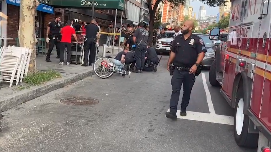 Cyclist, 54, critically injured by Mercedes driver in police pursuit through Greenwich Village