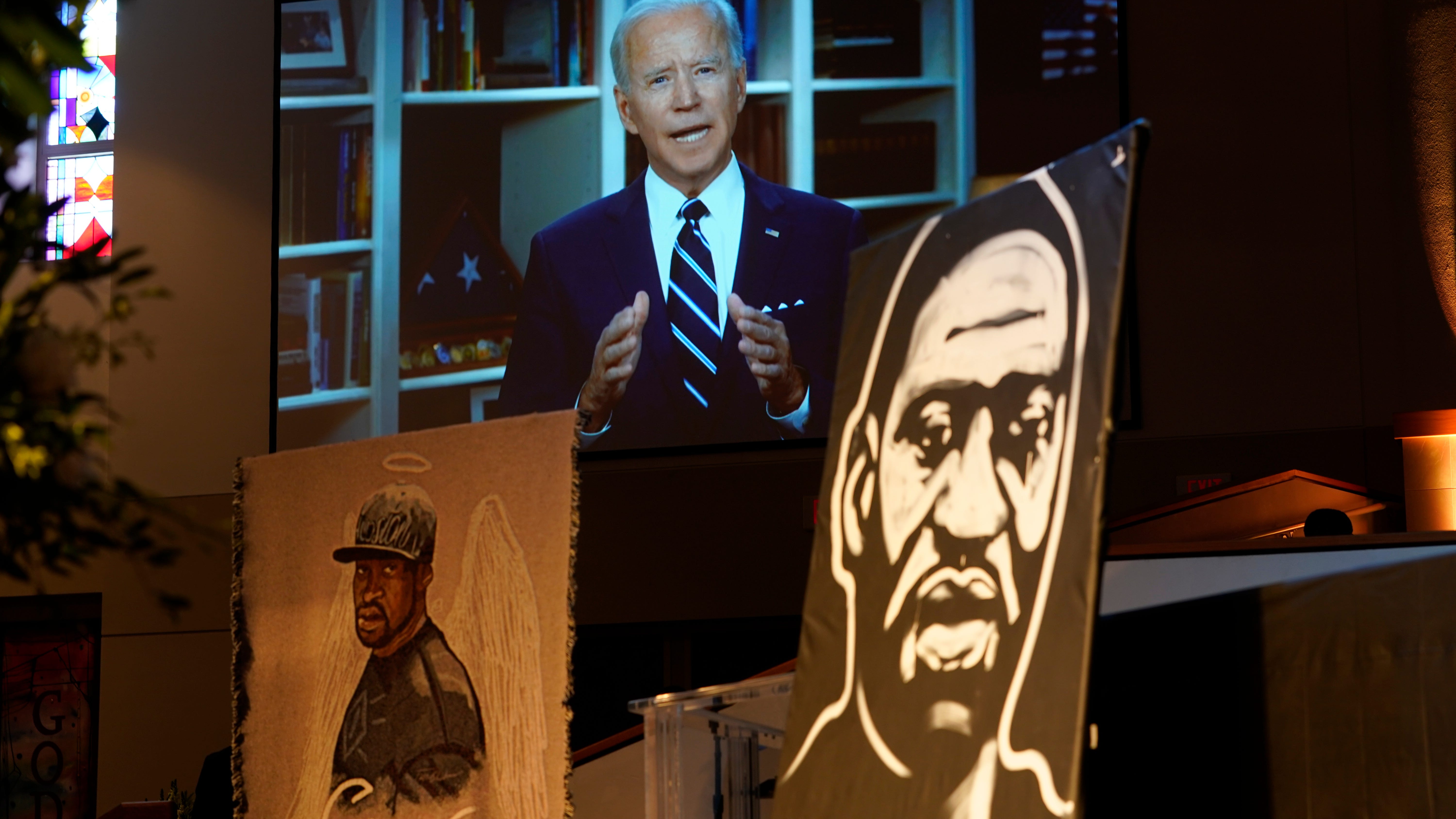 President Biden speaks to George Floyd's family after verdict