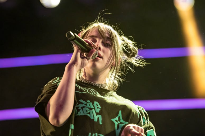 Billie Eilish performs during the 2019 Life is Beautiful Music Festival